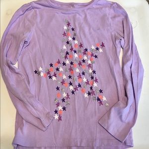 2/$10 Like New! Crazy 8 sparkly star top!